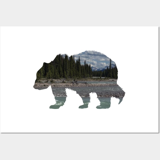 Bear shape design Wall Art by Photomisak72